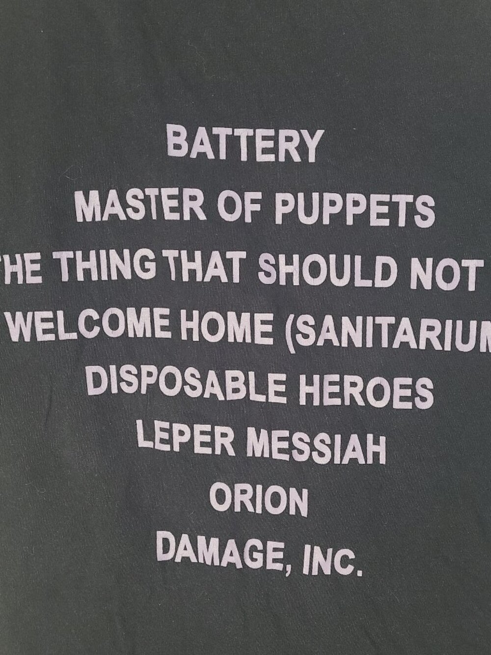 Metallica Master Of Puppets Black Small 2-Sided T-Shirt Thrash Metal - Picture 5 of 5